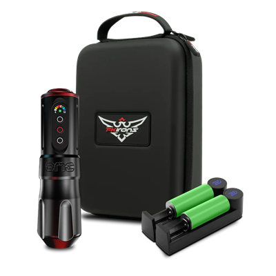 FK Irons ONE Charcoal Kablosuz Dövme Makinesi | 3.0mm Stroke | Drop-In Batarya