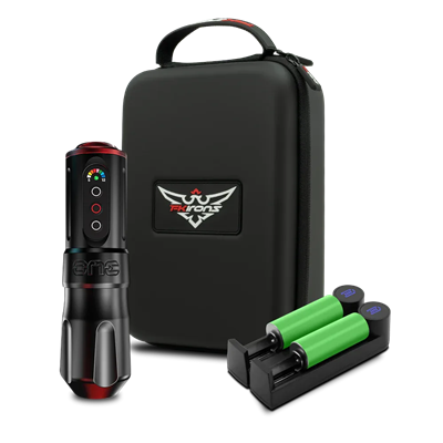 FK Irons ONE Charcoal Kablosuz Dövme Makinesi | 4.0mm Stroke | Drop-In Batarya