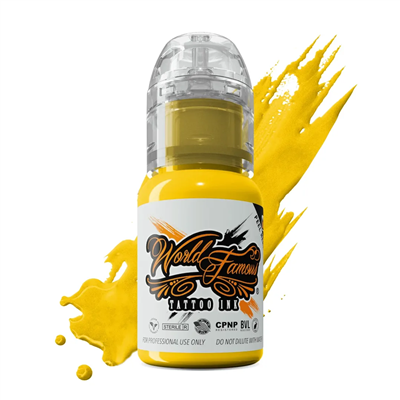 World Famous Ink Great Wall Yellow Sarı Dövme Boyası 1/2oz - 15ml