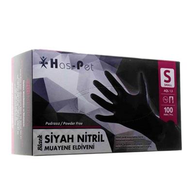 Haspet Siyah Nitril Small Dövme Eldiveni - KUTU
