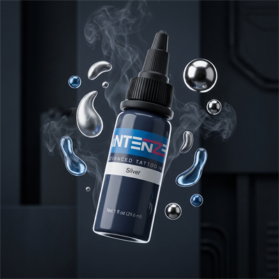 Intenze Silver Gümüş Gri Dövme Boyası 1oz - 30ml
