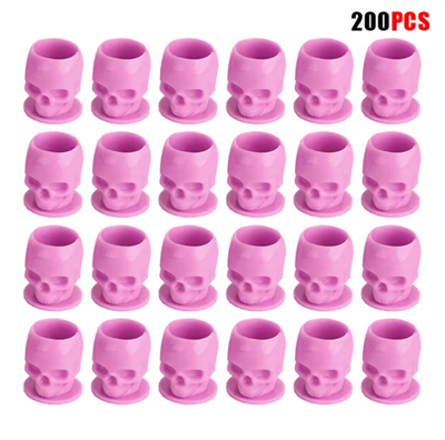 Kuru Kafa Boya Potası Pembe - 17*20 mm 200 Adet