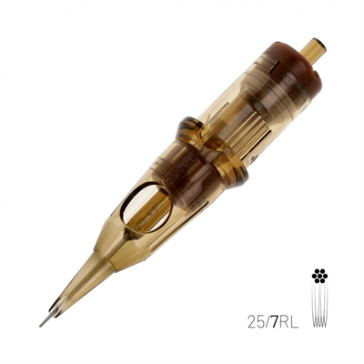 Kwadron 0807 RLLT 7 RL 0.25 mm Round Liner Long Taper Kartuş Dövme İğnesi 20 Adet