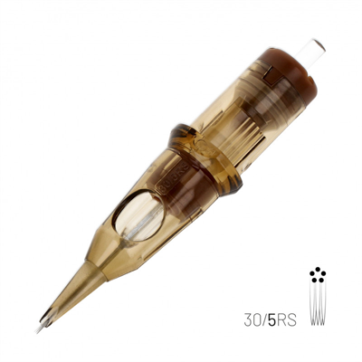 Kwadron 1005 RSLT 5 RS 0.30 mm Round Shader Long Taper Kartuş Dövme İğnesi 20 Adet