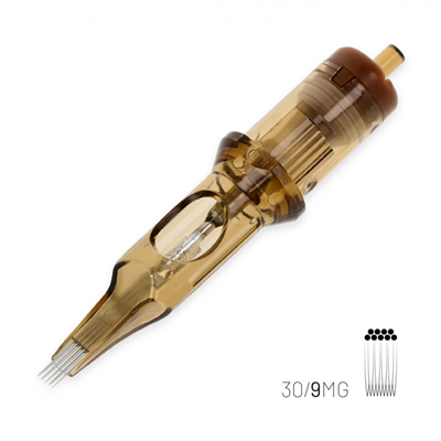Kwadron 1009 MGLT 9 MGLT 0.30 mm Magnum Long Taper Kartuş Dövme İğnesi 20 Adet