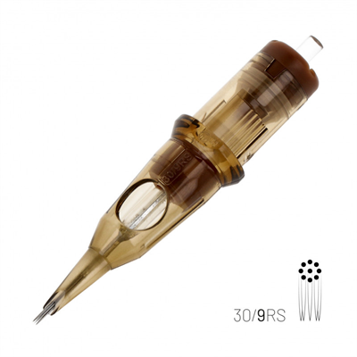 Kwadron 1009 RSLT 9 RS 0.30 mm Round Shader Long Taper Kartuş Dövme İğnesi 20 Adet