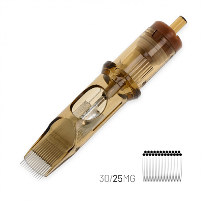 Kwadron 1025 MGLT 25 MGLT 0.30 mm Magnum Long Taper Kartuş Dövme İğnesi 20 Adet