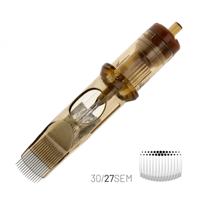 Kwadron 1027 SEMLT 27 SEMLT 0.30 mm Soft Edge Magnum Long Taper Kartuş Dövme İğnesi 20 Adet