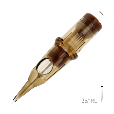 Kwadron 1201 RLLT 1 RL 0.35 mm Round Liner Long Taper Kartuş Dövme İğnesi 20 Adet