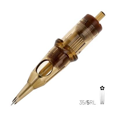 Kwadron 1205 RLLT 0.35 mm (#12) Long Taper Kartuş Dövme İğnesi 20 Adet