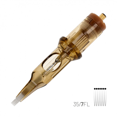 Kwadron 1207 FLLT 7 FL Flat Long Taper Kartuş Dövme İğnesi 20 Adet