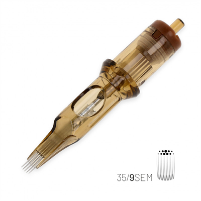 Kwadron 1209 SEMMT 9 SEMMT 0.35 mm Soft Edge Magnum Medium Taper Kartuş Dövme İğnesi 20 Adet