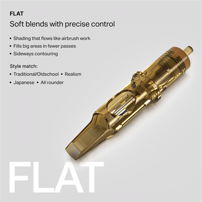 Kwadron 1213 FLLT 13 FL Flat Long Taper Kartuş Dövme İğnesi 20 Adet