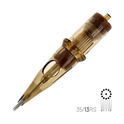 Kwadron 1213 RSLT 13 RS 0.30 mm Round Shader Long Taper Kartuş Dövme İğnesi 20 Adet