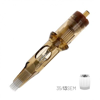 Kwadron 1213 SEMMT 13 SEMMT 0.35 mm Soft Edge Magnum Medium Taper Kartuş Dövme İğnesi 20 Adet