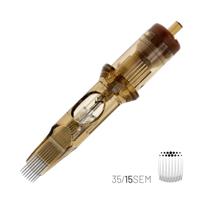 Kwadron 1215 SEMLT 15 SEMLT 0.35 mm Soft Edge Magnum Long Taper Kartuş Dövme İğnesi 20 Adet