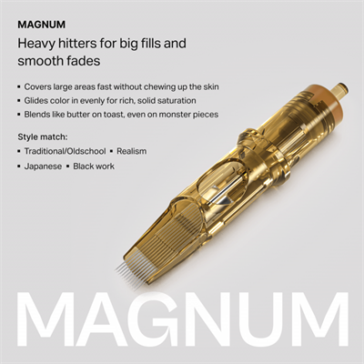 Kwadron 1215 SEMLT 15 SEMLT 0.35 mm Soft Edge Magnum Long Taper Kartuş Dövme İğnesi 20 Adet