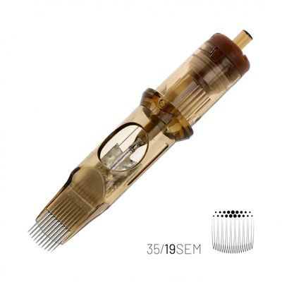 Kwadron 1219 SEMLT 19 SEMLT 0.30 mm Soft Edge Magnum Long Taper Kartuş Dövme İğnesi 20 Adet