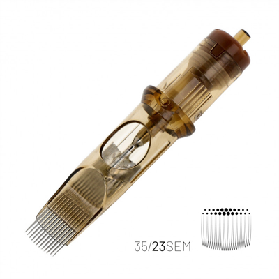 Kwadron 1223 SEMLT 23 SEMLT 0.35 mm Soft Edge Magnum Long Taper Kartuş Dövme İğnesi 20 Adet