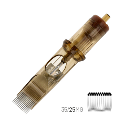 Kwadron 1225 MGLT 25 MGLT 0.35 mm Magnum Long Taper Kartuş Dövme İğnesi 20 Adet