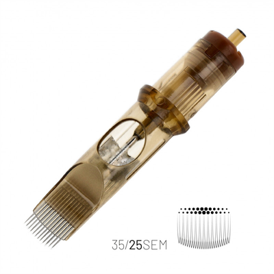 Kwadron 1225 SEMLT 25 SEMLT 0.35 mm Soft Edge Magnum Long Taper Kartuş Dövme İğnesi 20 Adet