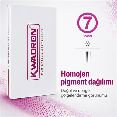 Kwadron PMU Optima 30/7 RSPT Round Shader Point Taper - Kartuş PMU İğnesi