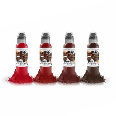Maks Blood 4lü Dövme Boyası Seti - World Famous Ink Dövme Boyası - 1oz/30ml