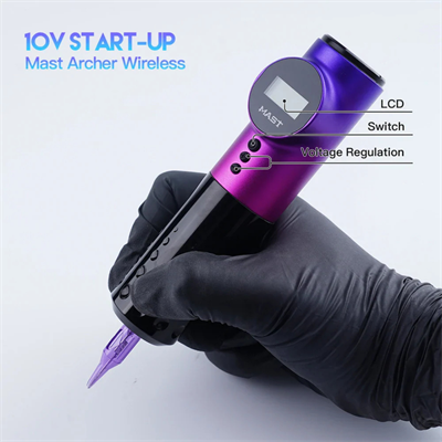 Mast Archer Purple Gradient Kablosuz Dövme Makinesi 3.5 mm Stroke