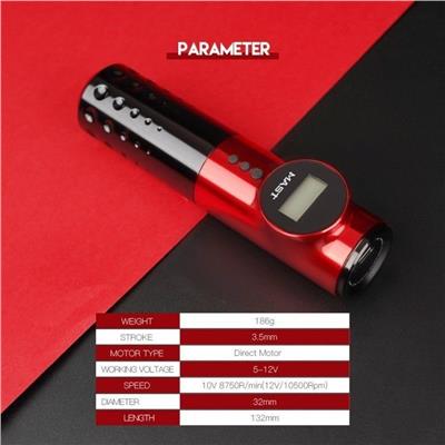 Mast Archer Kablosuz Dövme Makinesi | 3.5mm | Kırmızı