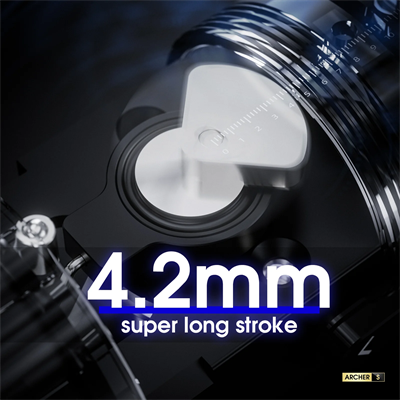 Mast Archer S Grey & Black Kablosuz Dövme Makinesi 4.2 mm Stroke