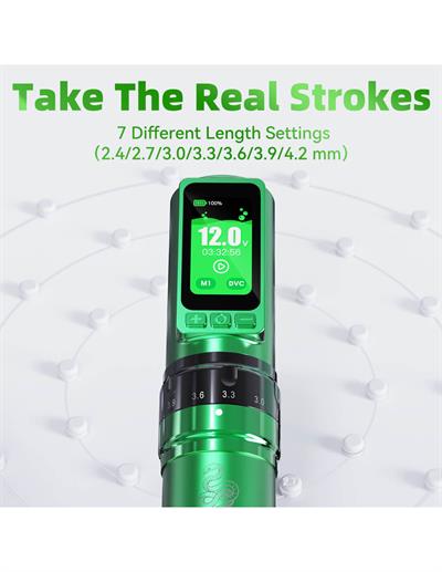 Mast Fold Pro Year Of Snake 2.4–4.2mm Stroke Direct Drive Kablosuz Dövme Makinesi (Özel Seri)