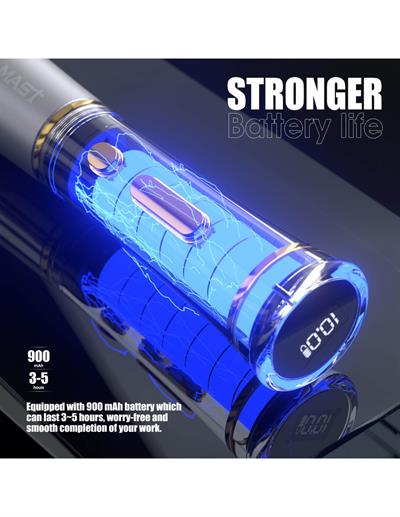 Mast P40 PMU Kablosuz Kalıcımakyaj Makinesi | Siyah Renk