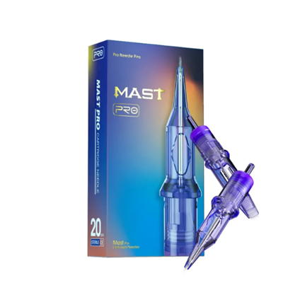 Mast Pro 0401 RL 1 RL 0.18mm Round Liner Long Taper Kartuş Dövme İğnesi 20 Adet
