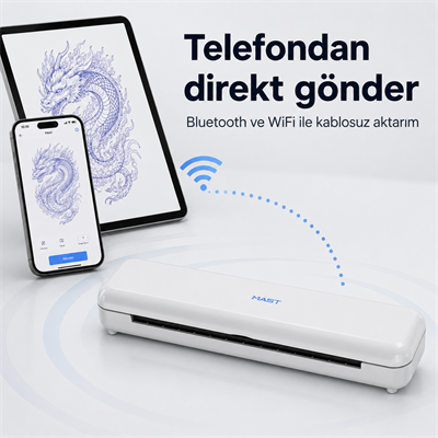 Mast Smart Wireless Printer PRT7 Kablosuz Dövme Stencil Yazıcı
