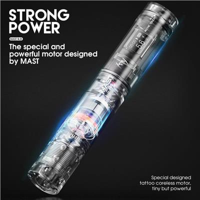 Mast Tour Amy 4.0 Stroke Wireless Tattoo Machine - Kablosuz Dövme Makinesi - Black