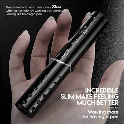 Mast Tour Amy 4.0 Stroke Wireless Tattoo Machine - Kablosuz Dövme Makinesi - Black