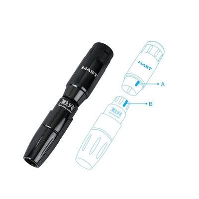 Mast Tour Black 3.5 mm Stroke 1200 mAh Bataryalı Rotary Pen Dövme Makinesi (P112)