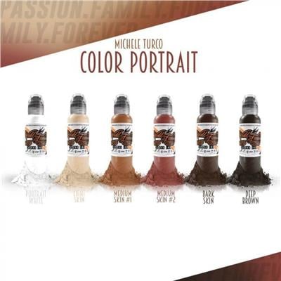 Michele Turco Portrait 6lı Dövme Boyası Seti - World Famous Ink Dövme Boyası - 1oz/30ml