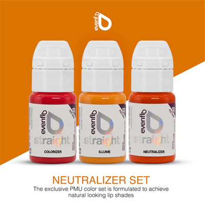 Perma Blend Evenflo Neutralizer 3’lü Set – 15 ml Dudak Nötralize Pigmentleri