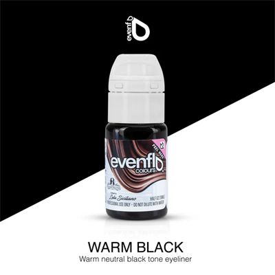 Perma Blend Evenflo Warm Black Eyeliner – 15 ml Kalıcı Makyaj Eyeliner Pigmenti