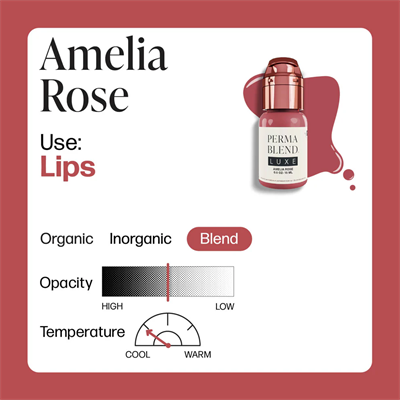 Perma Blend Luxe Amelia Rose Kalıcı Makyaj Dudak Pigmenti 15ml