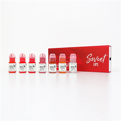 Perma Blend - Sweet Lip Kit - 7li Kalıcı Makyaj Boya Seti - 15 ml