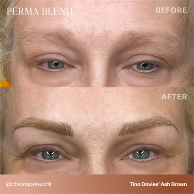 Perma Blend Tina Davies Ash Brown Kalıcı Makyaj Kaş Pigmenti 15ml