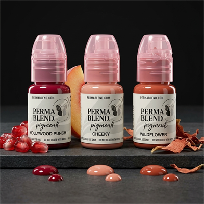 Perma Blend Vava Voom Lip Kit 3lü Kalıcı Makyaj Dudak Pigmenti Seti 3x15ml