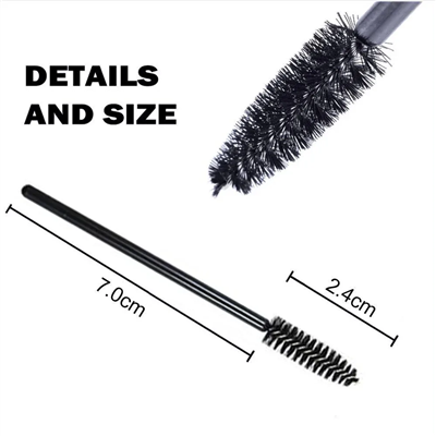 Popu Disposable Eyelash Brush Pink 50 Adet