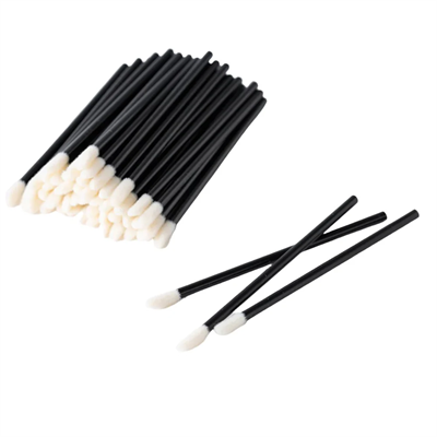 POPU Tek Kullanımlık Dudak Fırçası - Siyah - 50 Adet