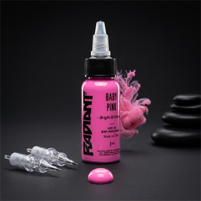 Radiant Colors Baby Pink Pastel Pembe Dövme Boyası 1oz - 30ml