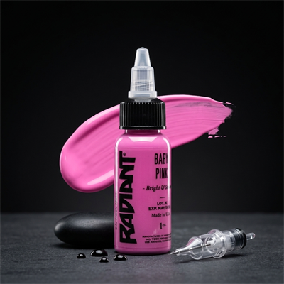 Radiant Colors Baby Pink Pastel Pembe Dövme Boyası 1oz - 30ml