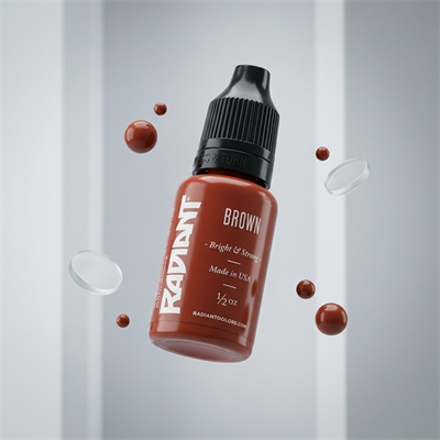 Radiant Colors Brown Kahverengi Dövme Boyası 0,5oz - 15ml
