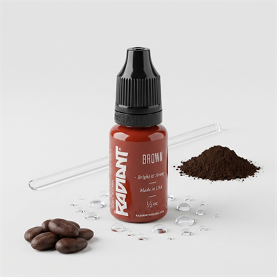 Radiant Colors Brown Kahverengi Dövme Boyası 0,5oz - 15ml